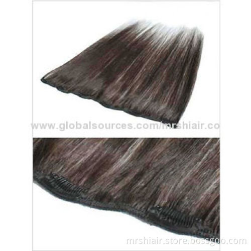 24-Inch dark color silky straight cheap 100g/pc 100% human hair clip in hair extensions